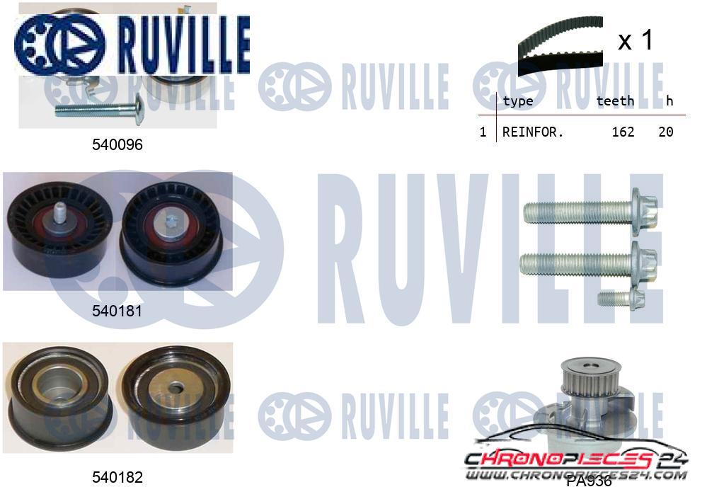 Achat de RUVILLE 5500401 Pompe à eau + kit de courroie de distribution pas chères