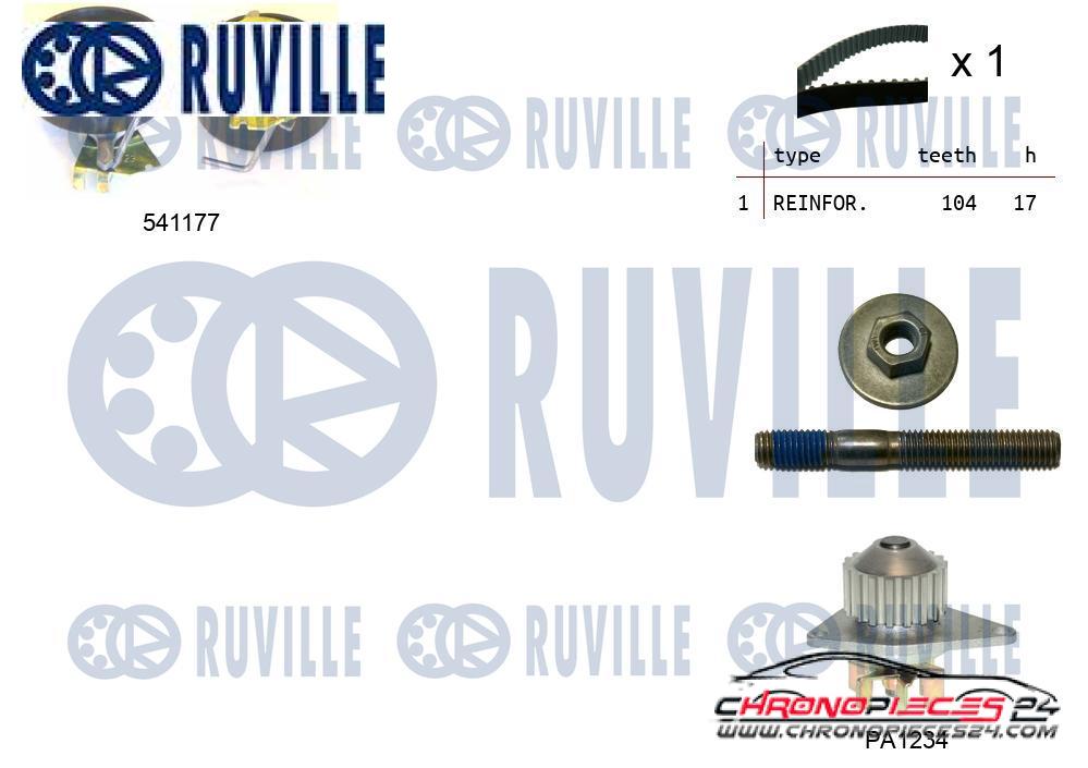 Achat de RUVILLE 5500511 Pompe à eau + kit de courroie de distribution pas chères