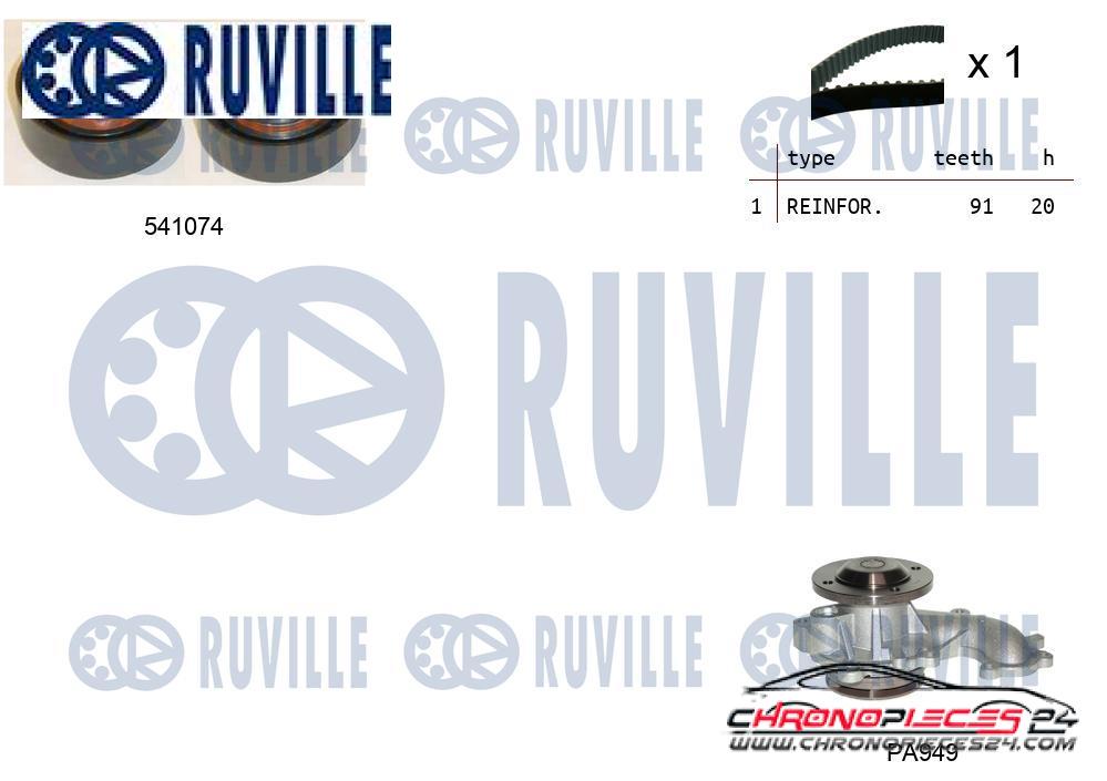 Achat de RUVILLE 5500541 Pompe à eau + kit de courroie de distribution pas chères