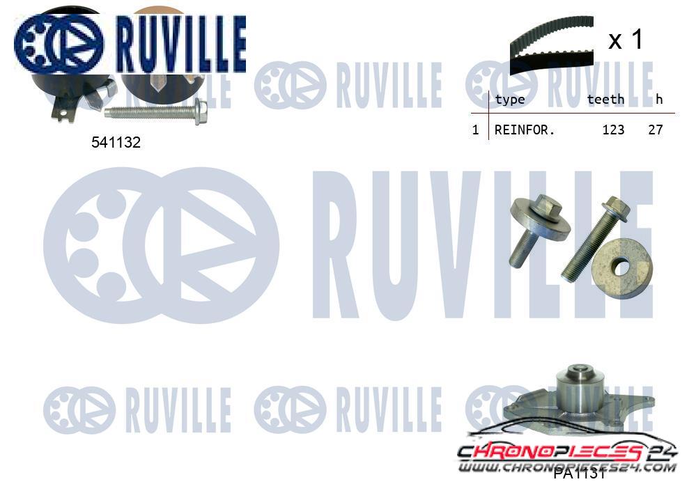 Achat de RUVILLE 5500551 Pompe à eau + kit de courroie de distribution pas chères