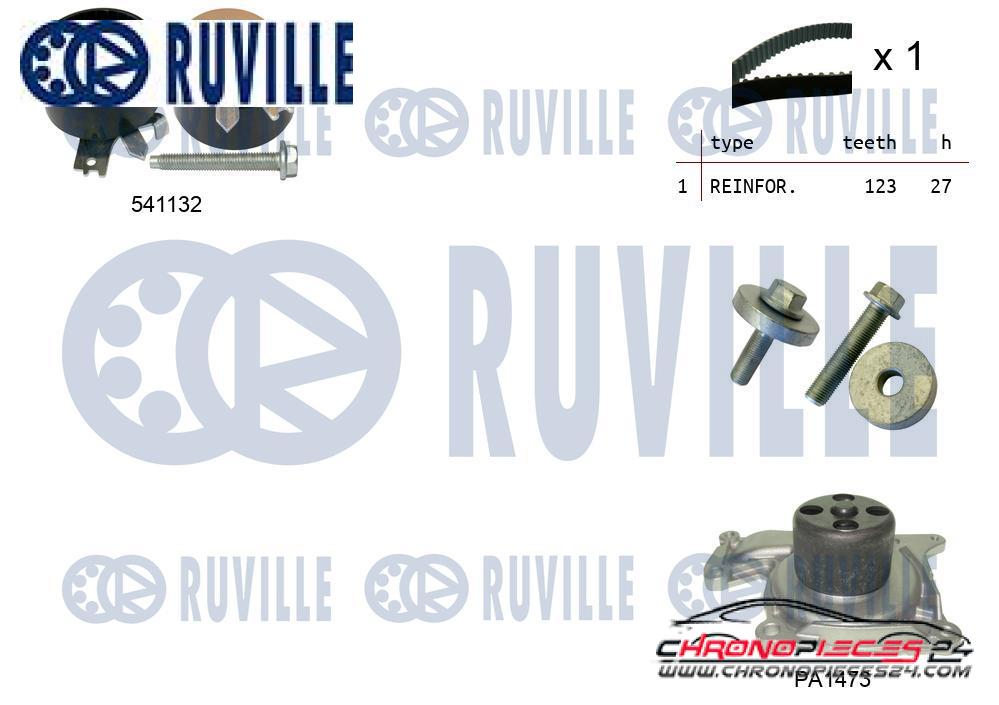 Achat de RUVILLE 5500553 Pompe à eau + kit de courroie de distribution pas chères