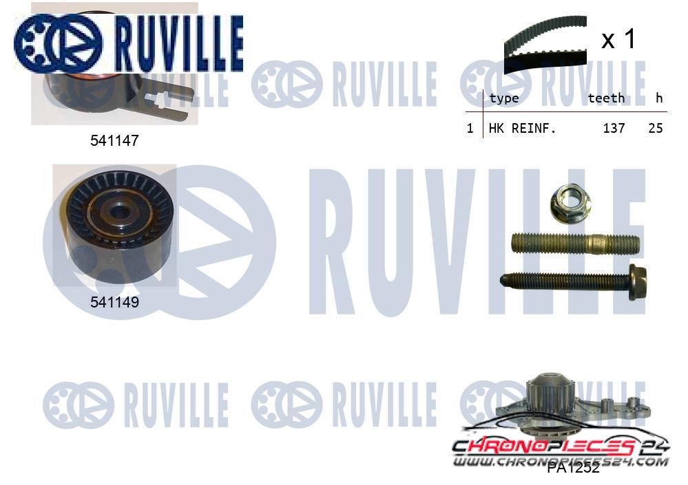 Achat de RUVILLE 5500581 Pompe à eau + kit de courroie de distribution pas chères