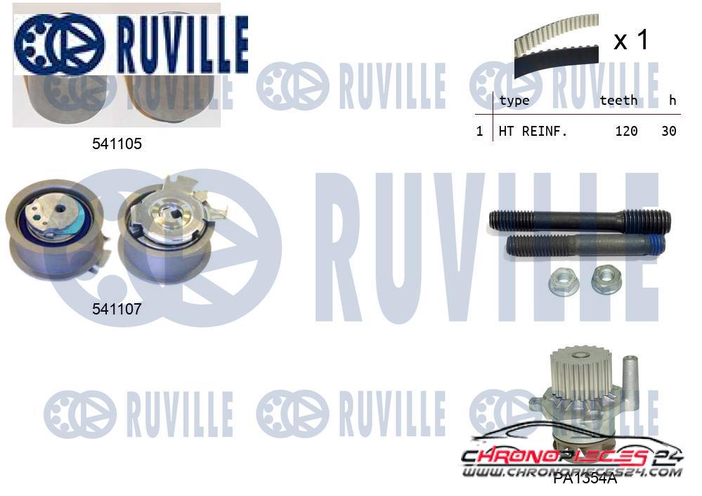 Achat de RUVILLE 5500612 Pompe à eau + kit de courroie de distribution pas chères