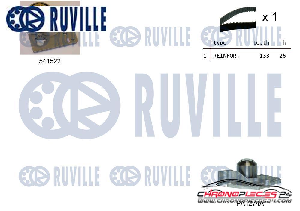 Achat de RUVILLE 5501281 Pompe à eau + kit de courroie de distribution pas chères