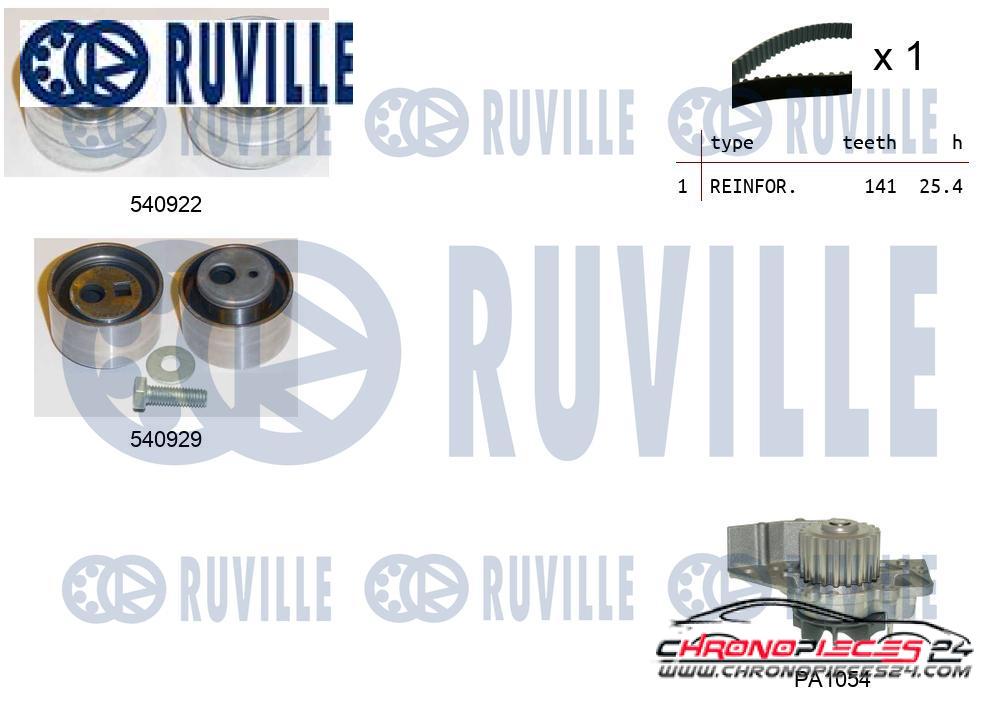 Achat de RUVILLE 5501341 Pompe à eau + kit de courroie de distribution pas chères