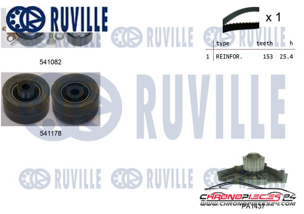 Achat de RUVILLE 5501451 Pompe à eau + kit de courroie de distribution pas chères