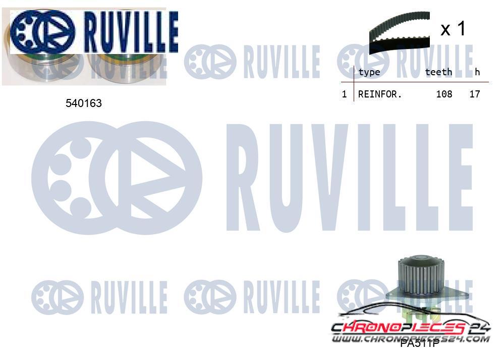 Achat de RUVILLE 5503281 Pompe à eau + kit de courroie de distribution pas chères