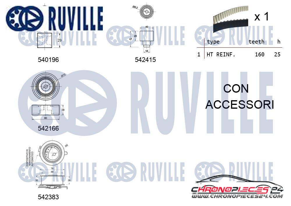 Achat de RUVILLE 550335 Kit de distribution pas chères