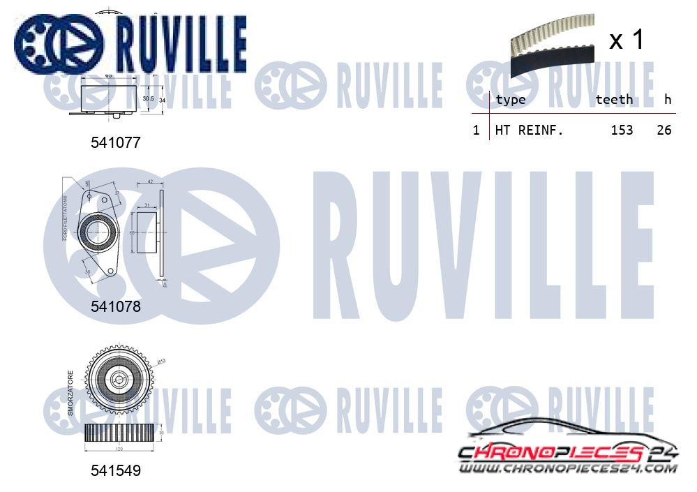 Achat de RUVILLE 550349 Kit de distribution pas chères