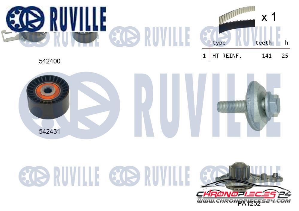 Achat de RUVILLE 5503581 Pompe à eau + kit de courroie de distribution pas chères