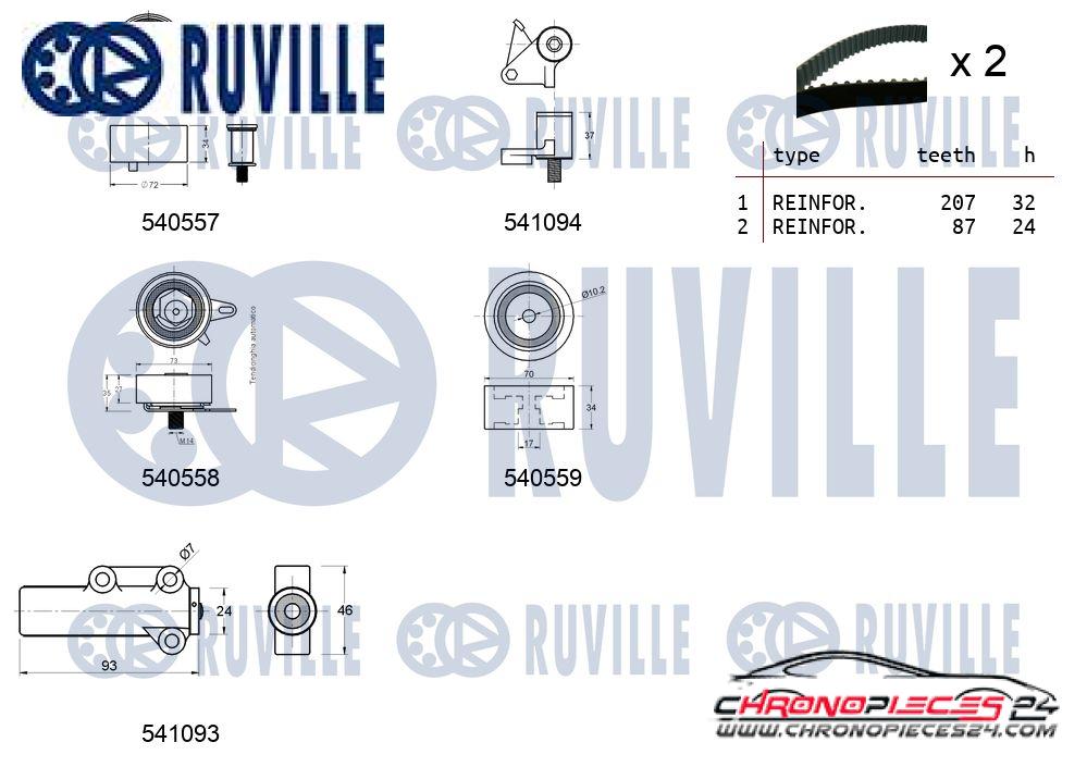 Achat de RUVILLE 550285 Kit de distribution pas chères