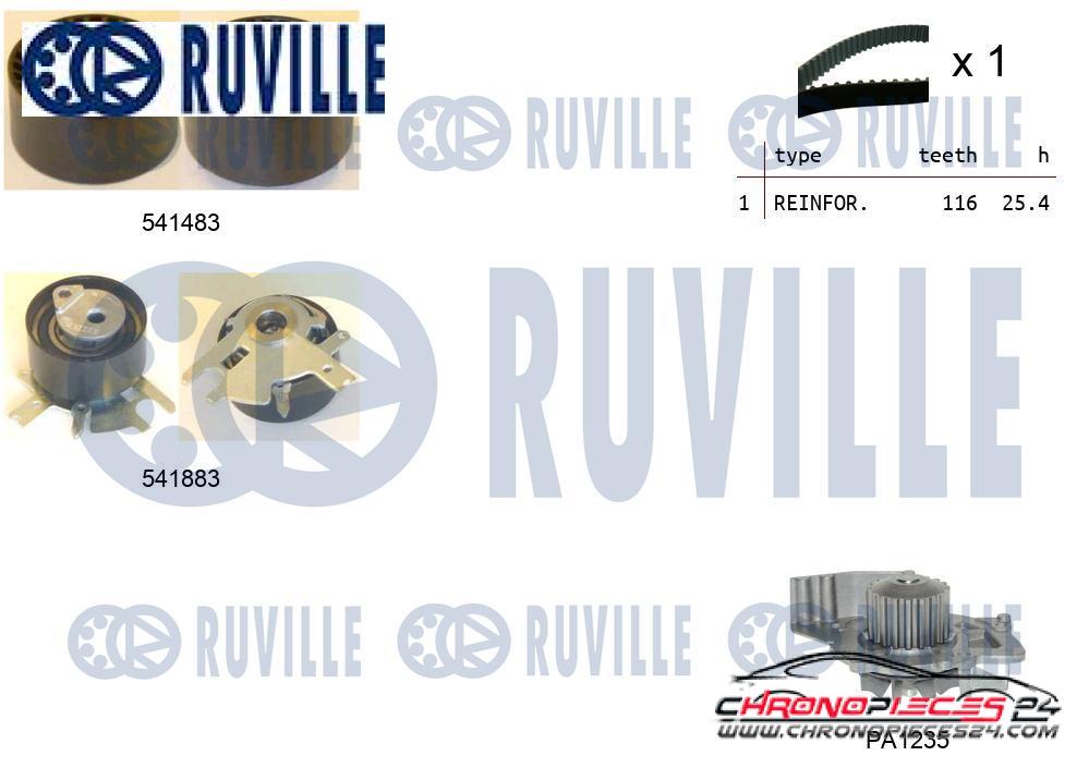 Achat de RUVILLE 5502962 Pompe à eau + kit de courroie de distribution pas chères