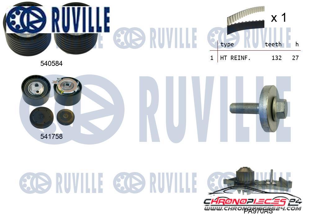 Achat de RUVILLE 5502981 Pompe à eau + kit de courroie de distribution pas chères