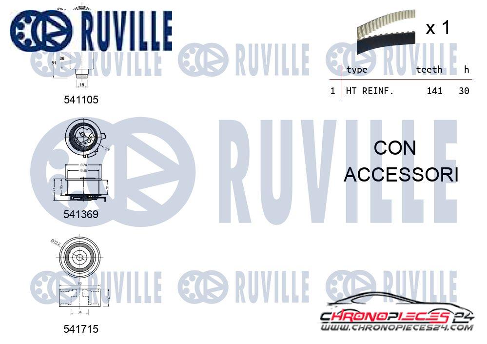 Achat de RUVILLE 550299 Kit de distribution pas chères