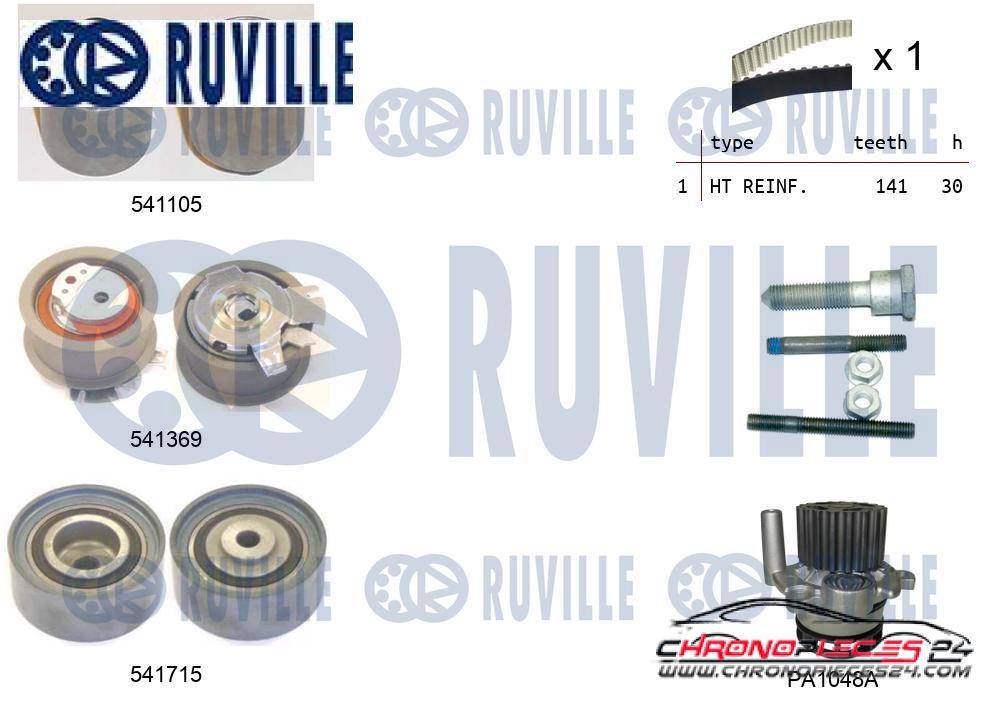 Achat de RUVILLE 5502991 Pompe à eau + kit de courroie de distribution pas chères