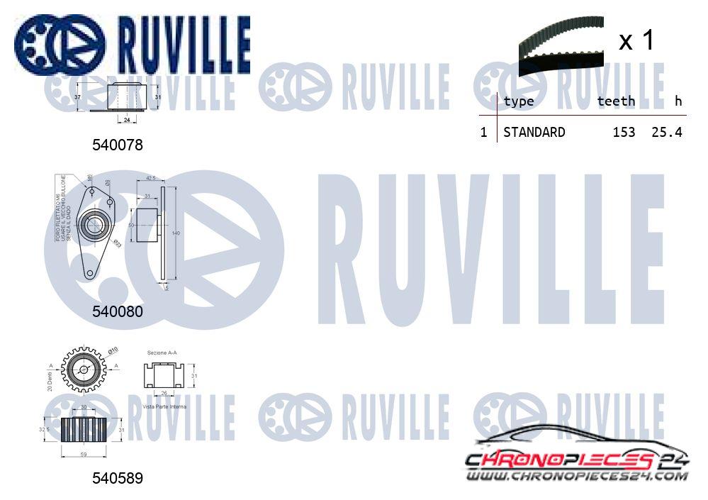 Achat de RUVILLE 550250 Kit de distribution pas chères