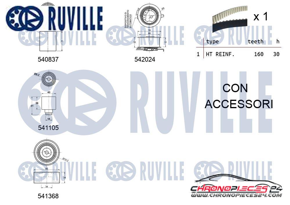 Achat de RUVILLE 550305 Kit de distribution pas chères