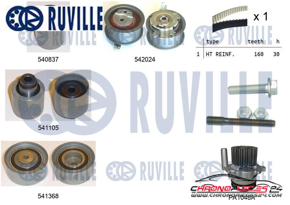 Achat de RUVILLE 5503051 Pompe à eau + kit de courroie de distribution pas chères