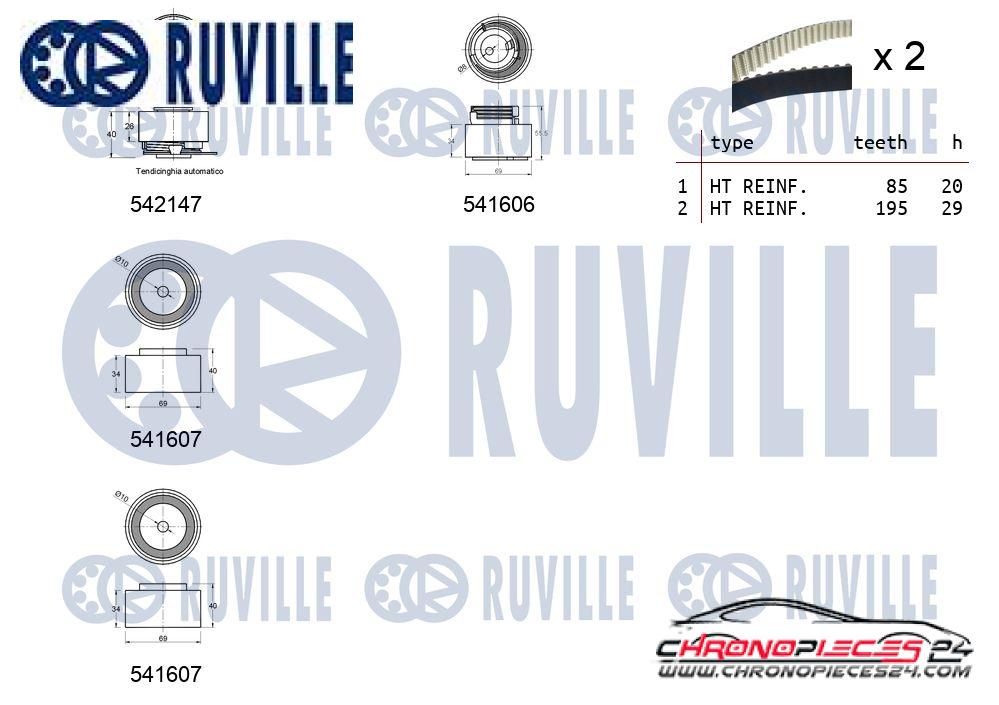 Achat de RUVILLE 550322 Kit de distribution pas chères