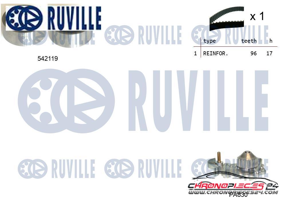 Achat de RUVILLE 5503251 Pompe à eau + kit de courroie de distribution pas chères