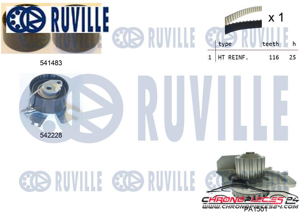 Achat de RUVILLE 5503671 Pompe à eau + kit de courroie de distribution pas chères