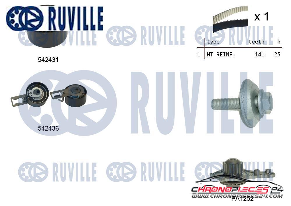 Achat de RUVILLE 5503681 Pompe à eau + kit de courroie de distribution pas chères