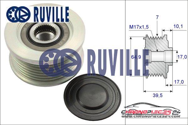 Achat de RUVILLE 56831 Poulie roue libre, alternateur pas chères