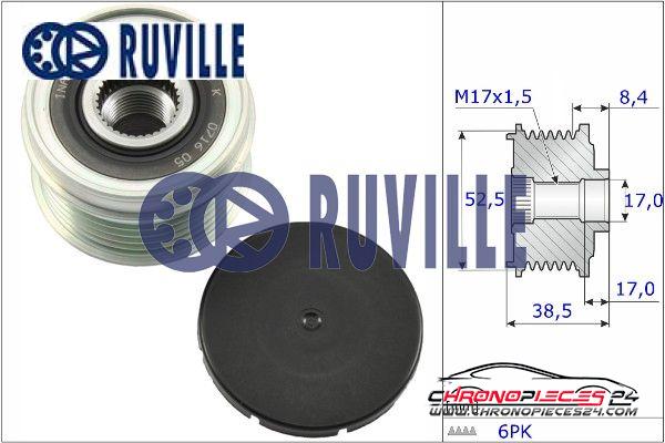 Achat de RUVILLE 56840 Poulie roue libre, alternateur pas chères