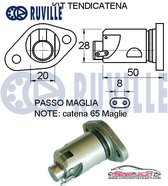 Achat de RUVILLE 580064 Kit de distribution par chaîne pas chères