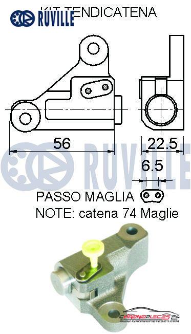 Achat de RUVILLE 580067 Kit de distribution par chaîne pas chères