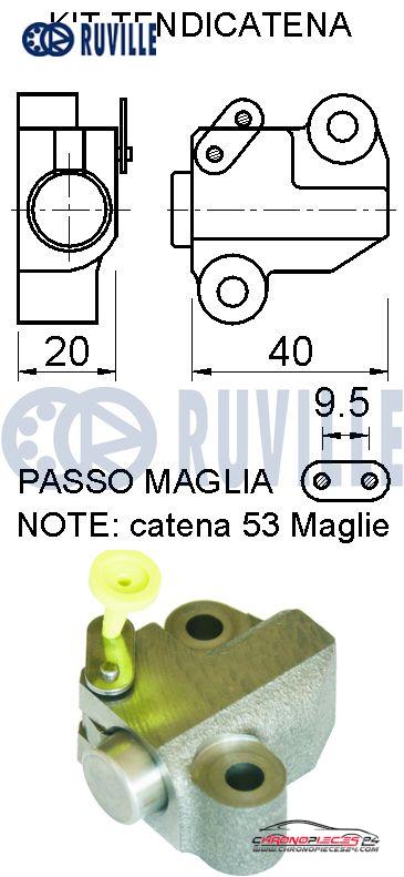 Achat de RUVILLE 580068 Kit de distribution par chaîne pas chères