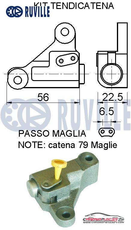 Achat de RUVILLE 580073 Kit de distribution par chaîne pas chères