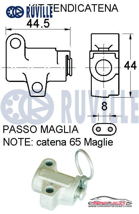 Achat de RUVILLE 580074 Kit de distribution par chaîne pas chères