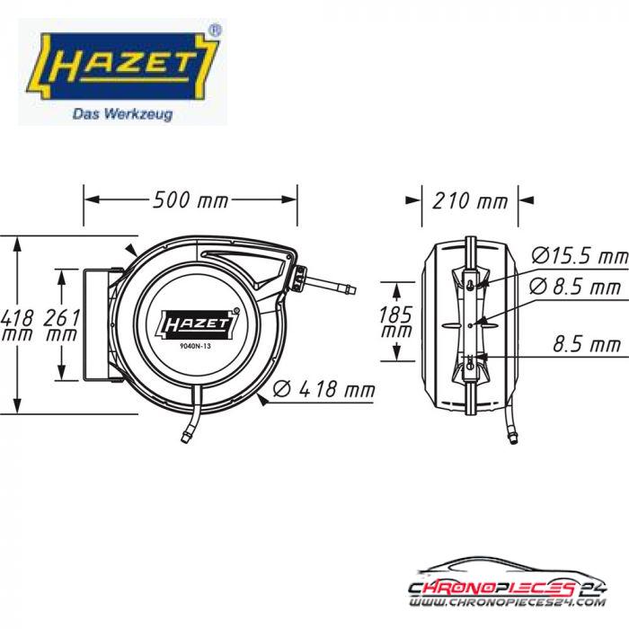 Achat de HAZET 9040N-13 Dévidoir à ressort pour tuyaux 15 + 1 m diamètre : 13 mm pas chères