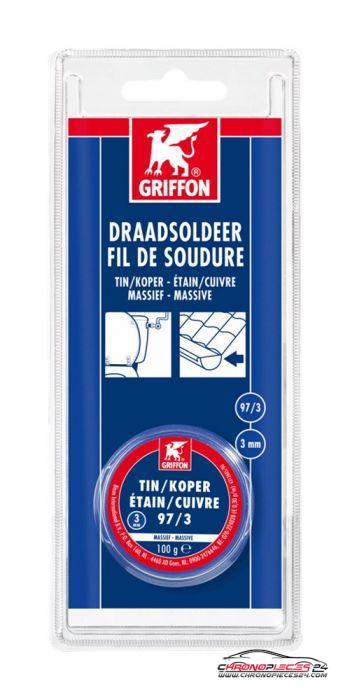 Achat de GRIFF 6312610 Fil à souder Tin/Koper 97/3 3,0 mm pas chères