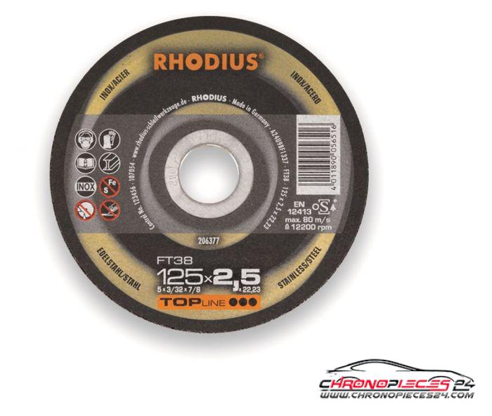 Achat de RHODIU 207444 Disque à tronçonner 115 x 2 mm pas chères