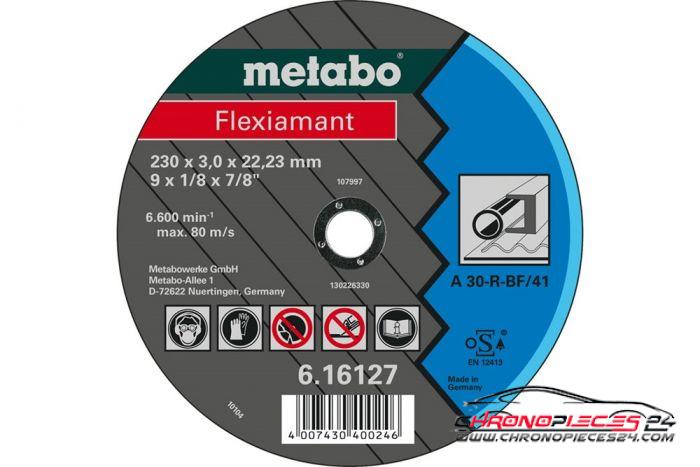 Achat de METABO 616727000 Disque à tronçonner 115 x 2,5 mm pas chères