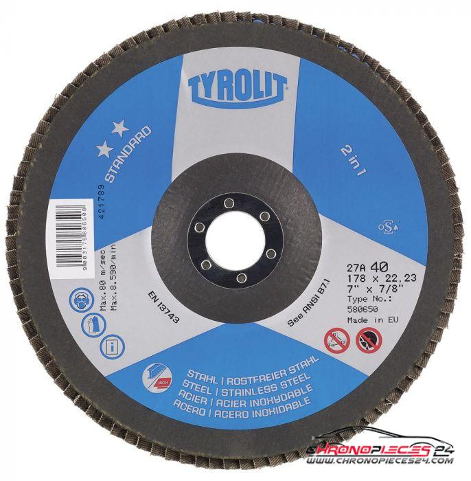 Achat de Tyrolit 572473 Disque à lamelles pour meuleuse d'angle Standard, 115 mm, grosseur de grain : 40 pas chères