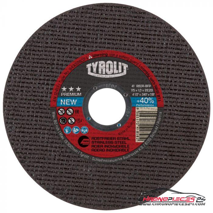 Achat de Tyrolit 34332802 Disque à tronçonner Premium, 115 x 1,0 mm pas chères