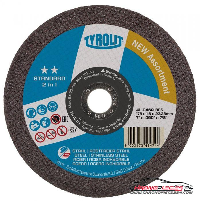 Achat de Tyrolit 34332866 Disque à tronçonner Standard, 235 x 2,0 mm 25 pièces pas chères