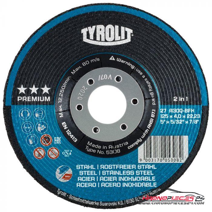 Achat de Tyrolit 34046131 Disque d'ébarbage Premium, 125 x 7,0 mm pas chères