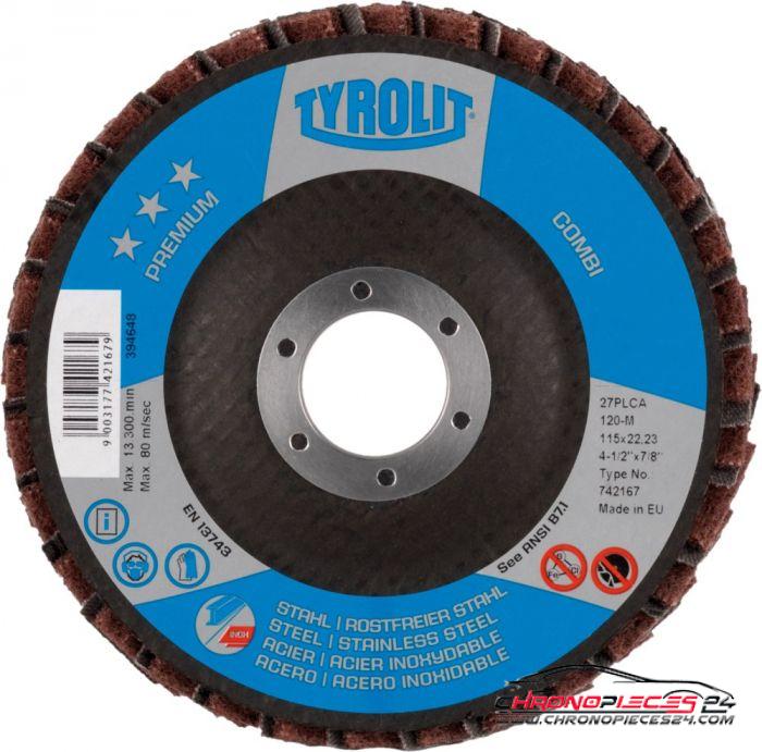 Achat de Tyrolit 668665 Disque à lamelles pour meuleuse d'angle Premium, grosseur de grain : 80 pas chères