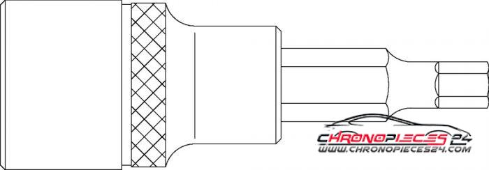 Achat de PANASONIC 83406204 Douille 6 pans creux 1/2 " 4 mm pas chères