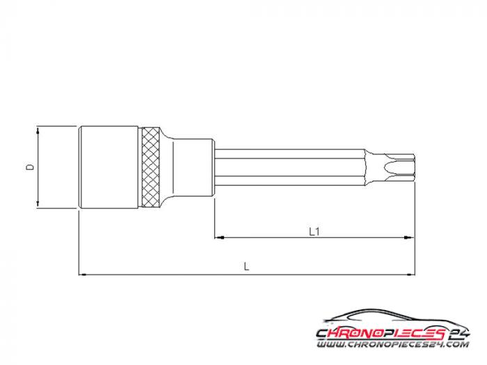 Achat de PANASONIC 83610020 Douille Torx long 1/2 " T20 pas chères