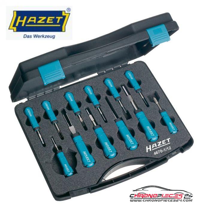 Achat de HAZET 4670-1/12 Assortiment de déverrouillage de câbles pas chères