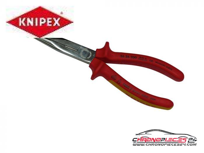 Achat de KNIPEX 26 26 200 Pince à bec plat VDE pas chères