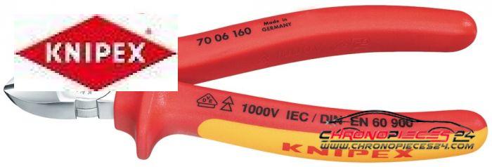 Achat de KNIPEX 70 06 125 Pinces coupantes latérales VDE 125 mm pas chères