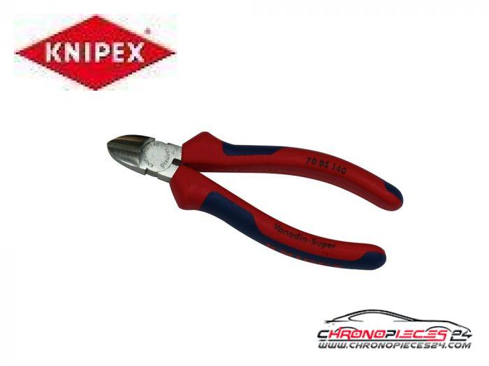 Achat de KNIPEX 70 05 140 Pinces coupantes latérales 140 mm pas chères