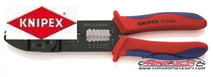 Achat de KNIPEX 97 22 240 Pince à cosses 0,5 - 6,0 mm² pas chères