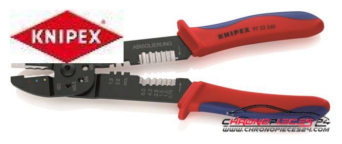 Achat de KNIPEX 97 22 240 Pince à cosses 0,5 - 6,0 mm² pas chères